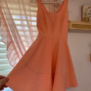 Lulus Home Before Daylight Peach Skater A-line Mini Dress Size small